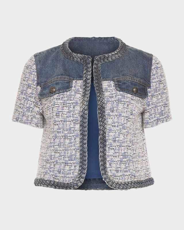 Libby Mixed-Media Jacket